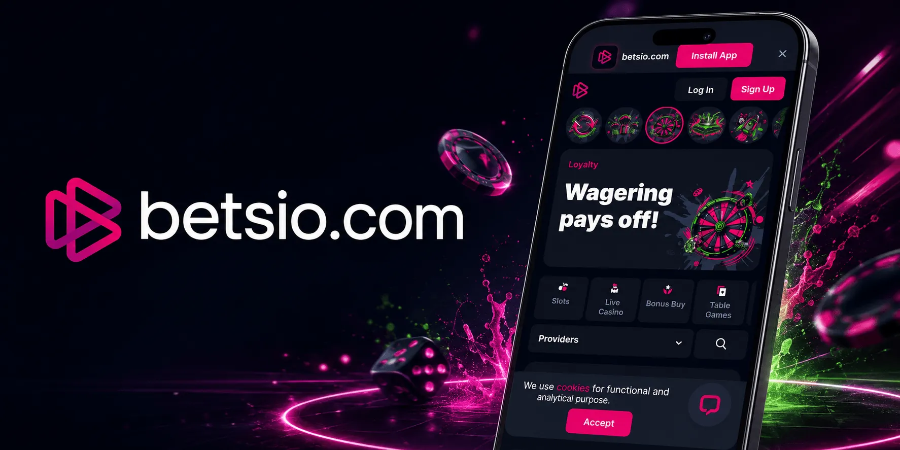 Betsio Casino App-Screenshot